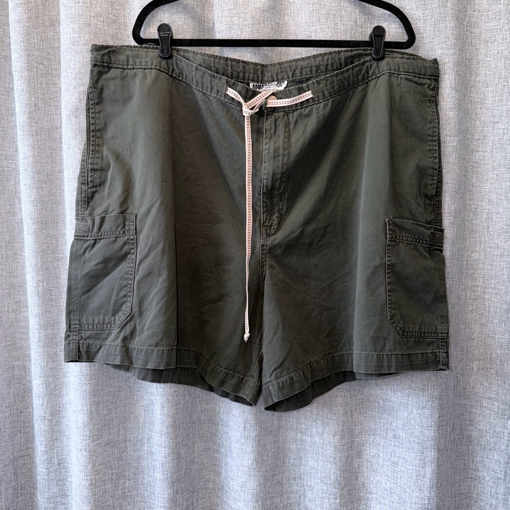 Adriana Sport Olive Green Drawstring Shorts Size 24W